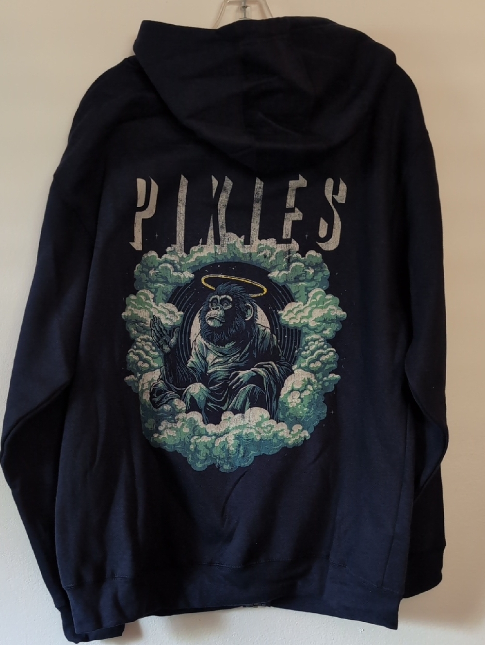 NEW Pixies Monkey Gone To Heaven Zip Up Hoodie L